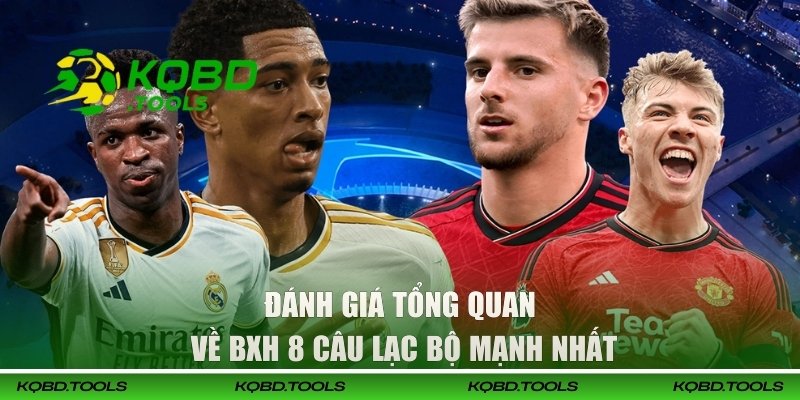 Top 8 CLB Bóng Đá Mạnh Nhất Thế Giới 2026 Theo KQBD 3 Đánh giá tổng quan về bxh 8 câu lạc bộ mạnh nhất